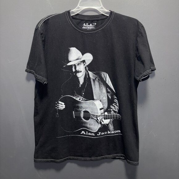 Alan Jackson Black Short Sleeve T-shirt Unisex size Small - Picture 1 of 4